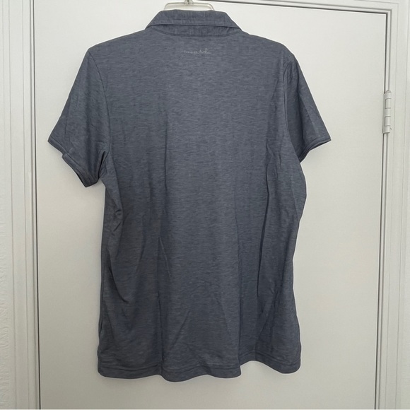 TravisMathew Women’s She Classy Ladies Golf Polo Shirt Heather Vintage Indigo XL - Picture 8 of 9